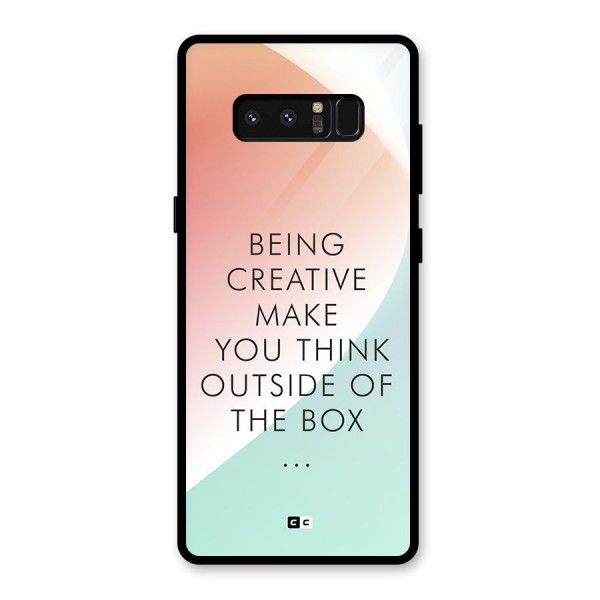 Being Creative Glass Back Case for Galaxy Note 8