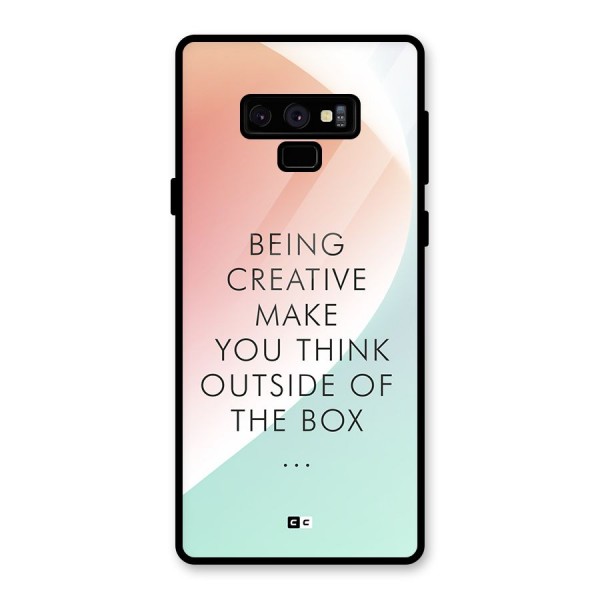 Being Creative Glass Back Case for Galaxy Note 9