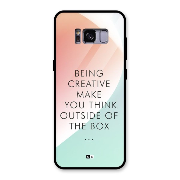 Being Creative Glass Back Case for Galaxy S8