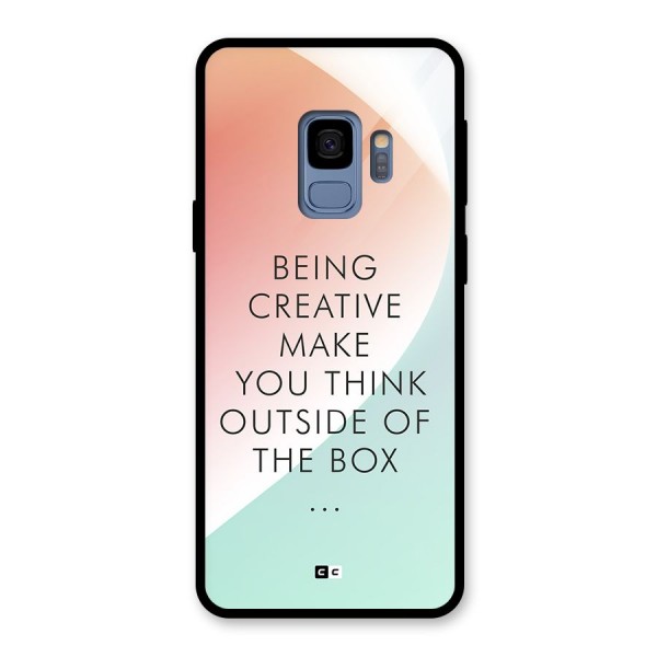 Being Creative Glass Back Case for Galaxy S9