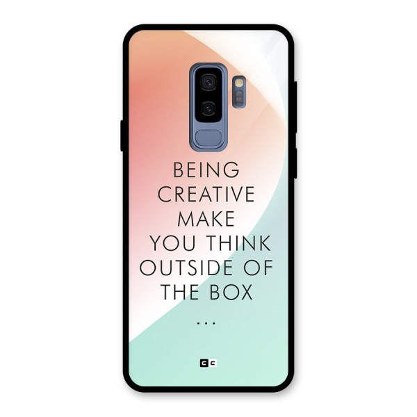 Being Creative Glass Back Case for Galaxy S9 Plus