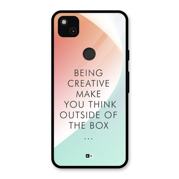 Being Creative Glass Back Case for Google Pixel 4a