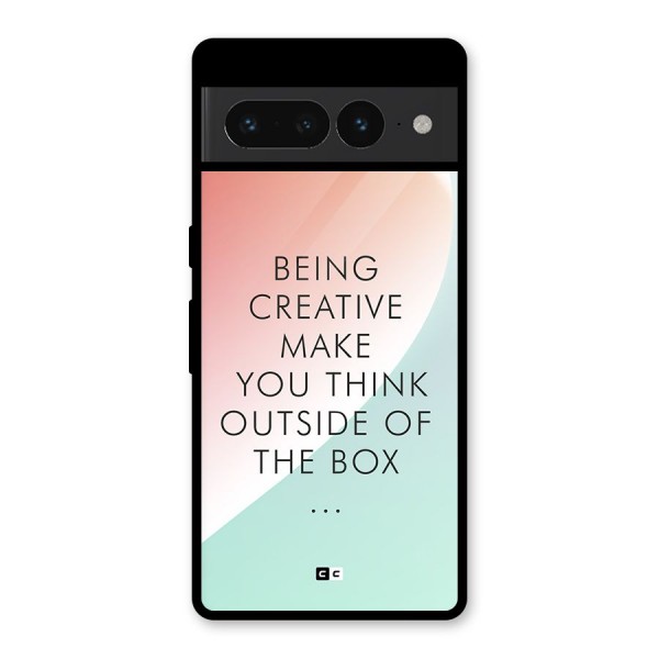 Being Creative Glass Back Case for Google Pixel 7 Pro