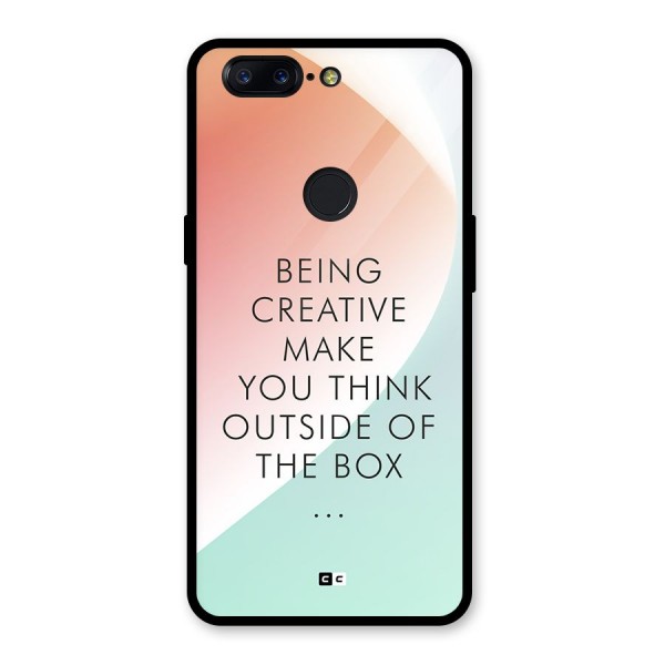 Being Creative Glass Back Case for OnePlus 5T