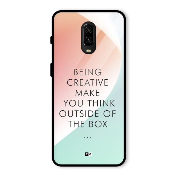 Being Creative Glass Back Case for OnePlus 6T