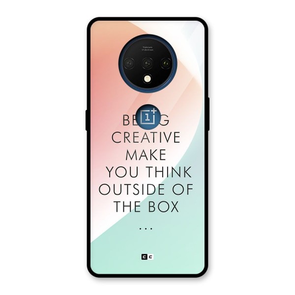 Being Creative Glass Back Case for OnePlus 7T