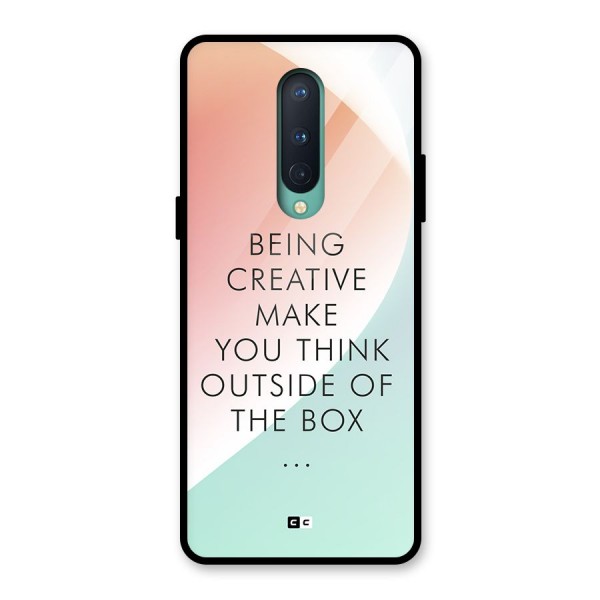 Being Creative Glass Back Case for OnePlus 8