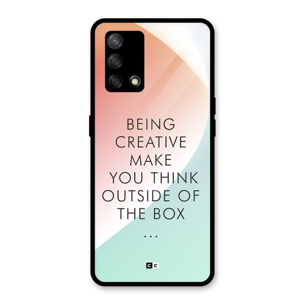 Being Creative Glass Back Case for Oppo F19