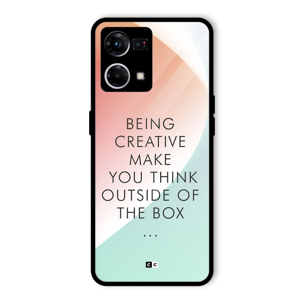 Being Creative Glass Back Case for Oppo F21 Pro 4G