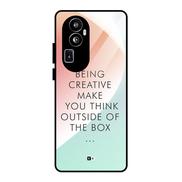 Being Creative Glass Back Case for Oppo Reno10 Pro Plus