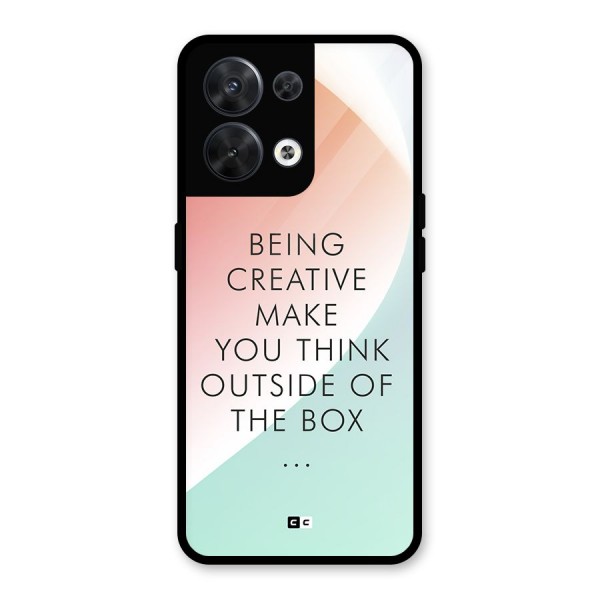 Being Creative Glass Back Case for Oppo Reno8 5G