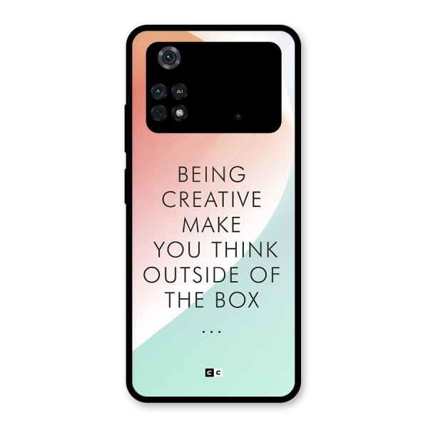 Being Creative Glass Back Case for Poco M4 Pro 4G