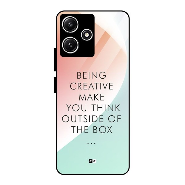 Being Creative Glass Back Case for Poco M6 Pro