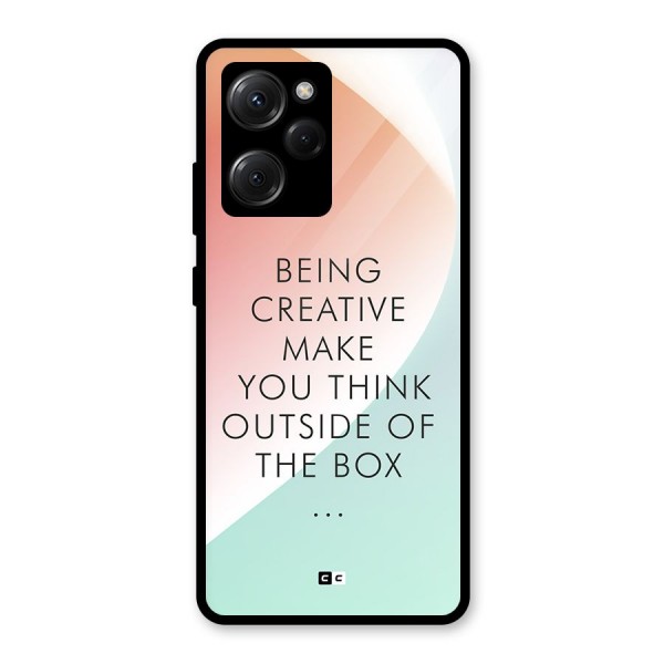 Being Creative Glass Back Case for Poco X5 Pro