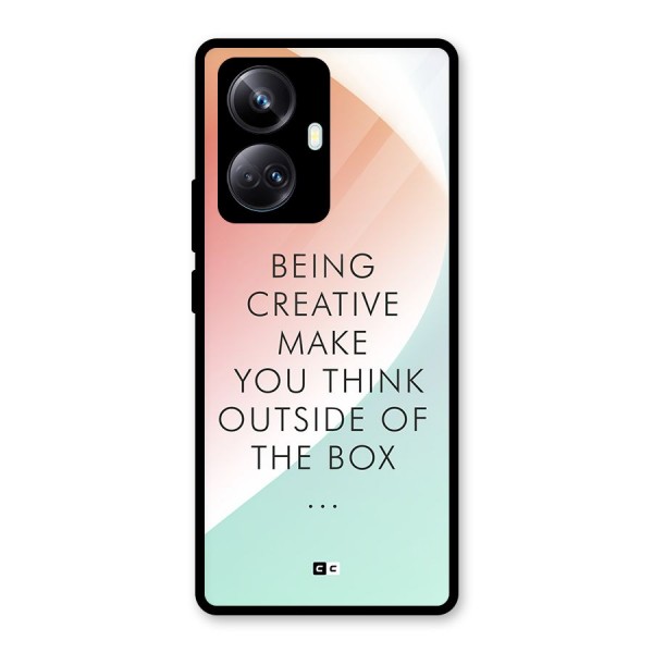 Being Creative Glass Back Case for Realme 10 Pro Plus