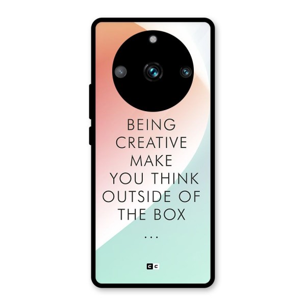 Being Creative Glass Back Case for Realme 11 Pro