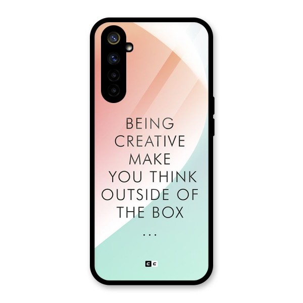 Being Creative Glass Back Case for Realme 6