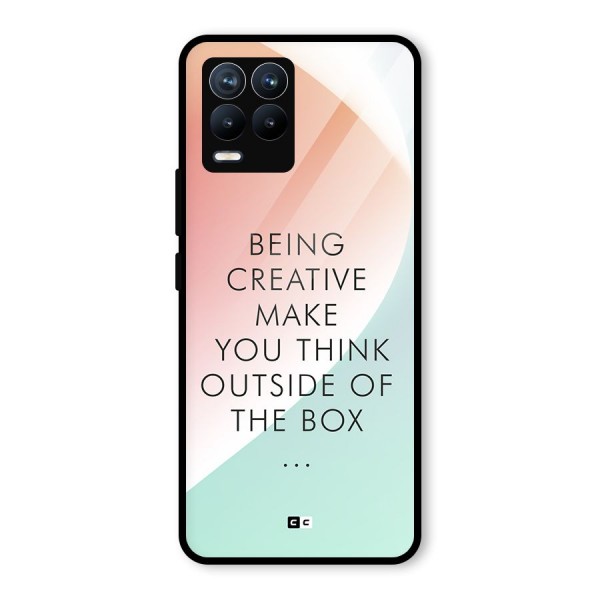 Being Creative Glass Back Case for Realme 8