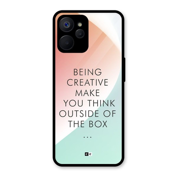 Being Creative Glass Back Case for Realme 9i 5G