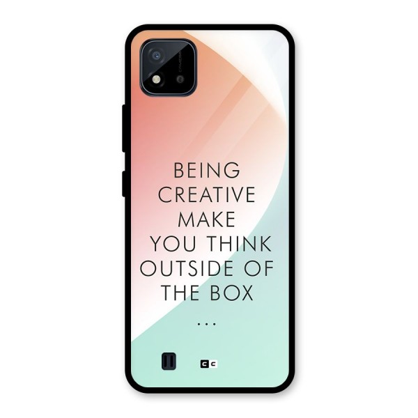 Being Creative Glass Back Case for Realme C11 2021