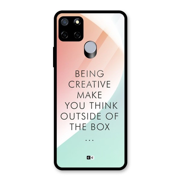 Being Creative Glass Back Case for Realme C15