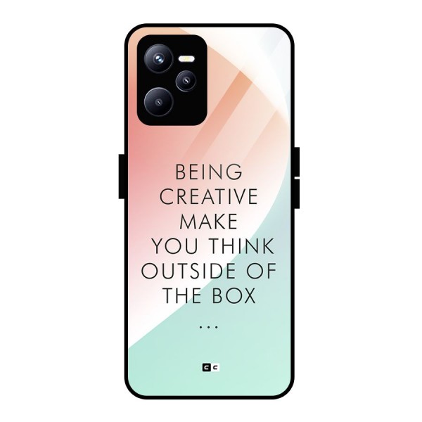 Being Creative Glass Back Case for Realme C35