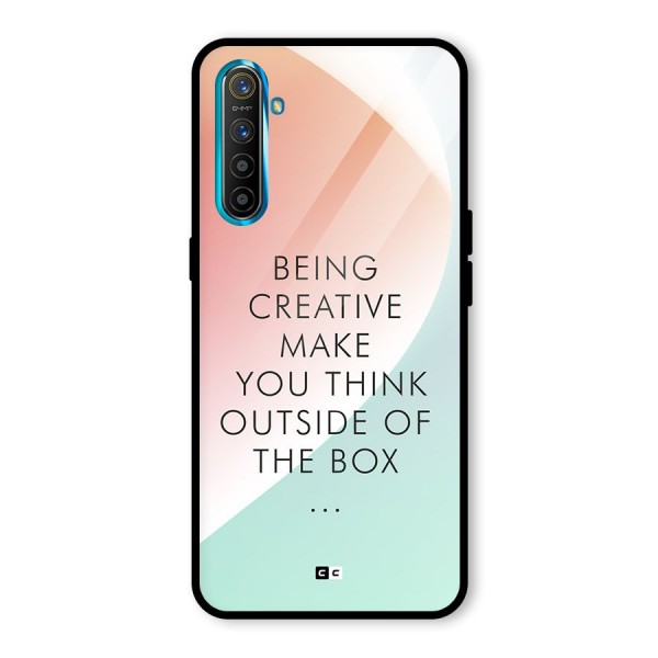 Being Creative Glass Back Case for Realme X2