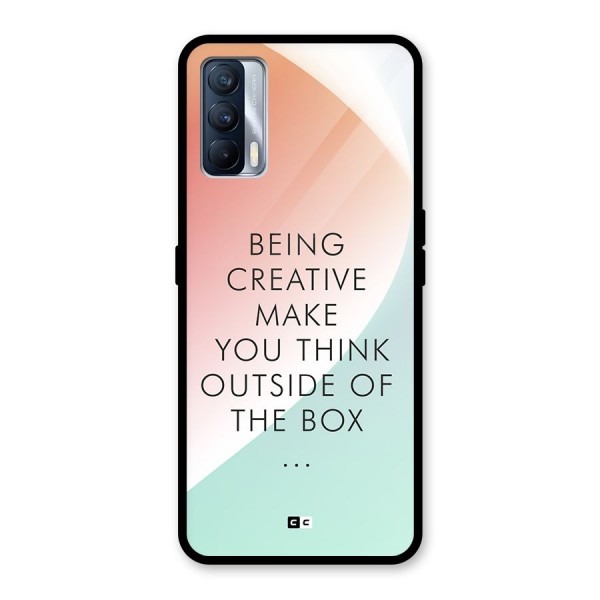 Being Creative Glass Back Case for Realme X7