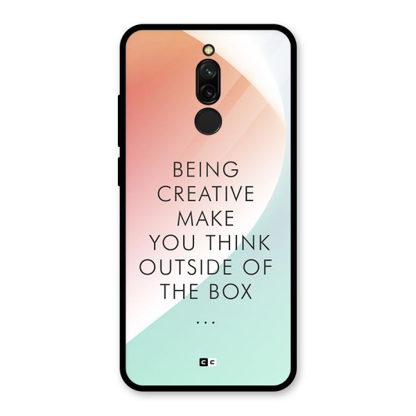 Being Creative Glass Back Case for Redmi 8