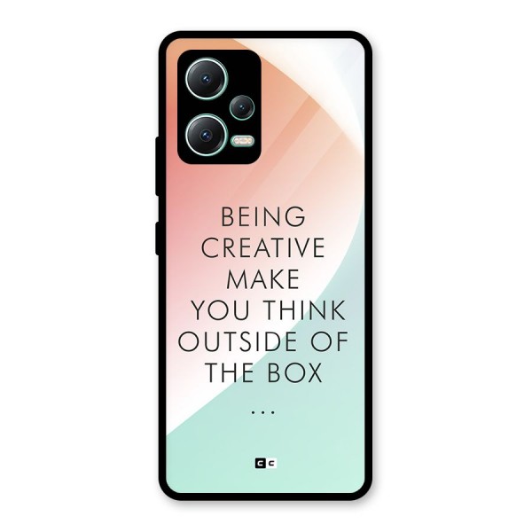 Being Creative Glass Back Case for Redmi Note 12 5G