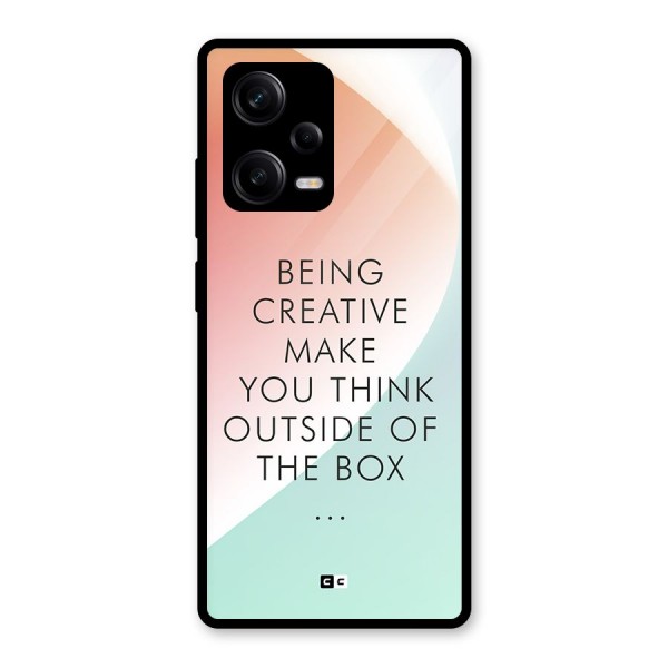 Being Creative Glass Back Case for Redmi Note 12 Pro