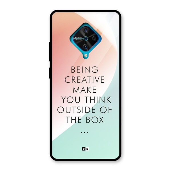 Being Creative Glass Back Case for Vivo S1 Pro