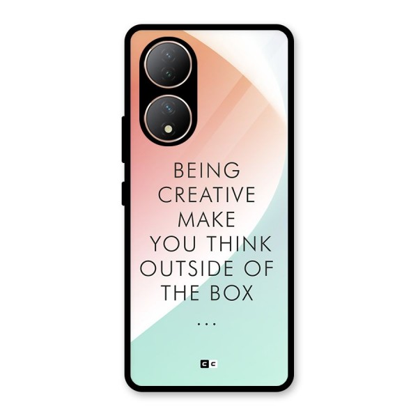 Being Creative Glass Back Case for Vivo T2