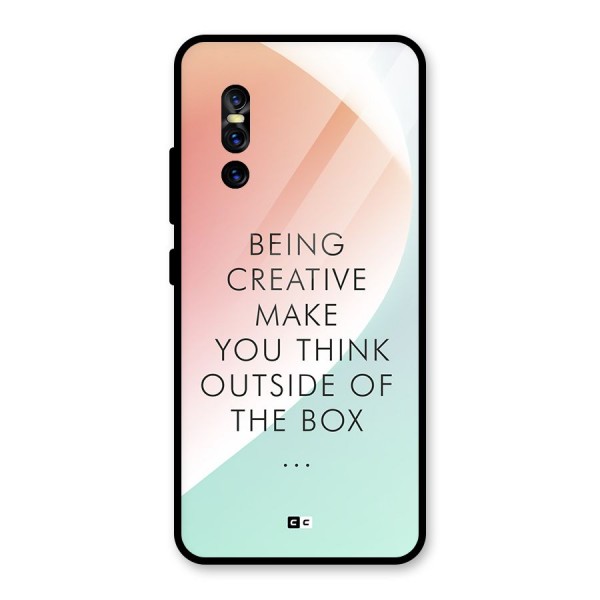 Being Creative Glass Back Case for Vivo V15 Pro