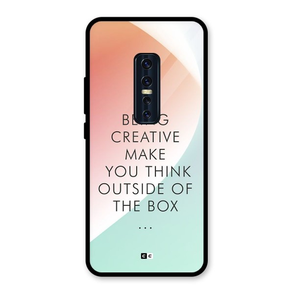 Being Creative Glass Back Case for Vivo V17 Pro