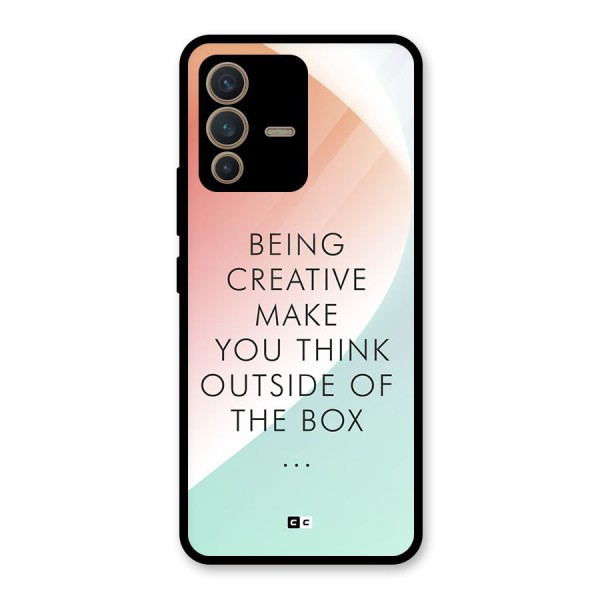 Being Creative Glass Back Case for Vivo V23 5G