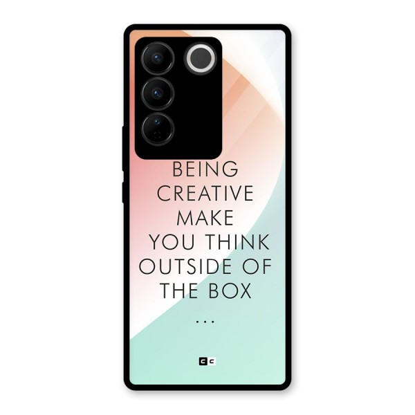 Being Creative Glass Back Case for Vivo V27 Pro