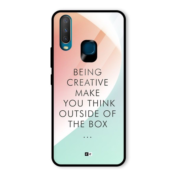 Being Creative Glass Back Case for Vivo Y12