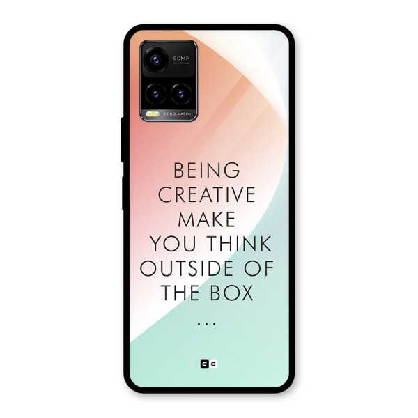Being Creative Glass Back Case for Vivo Y21T