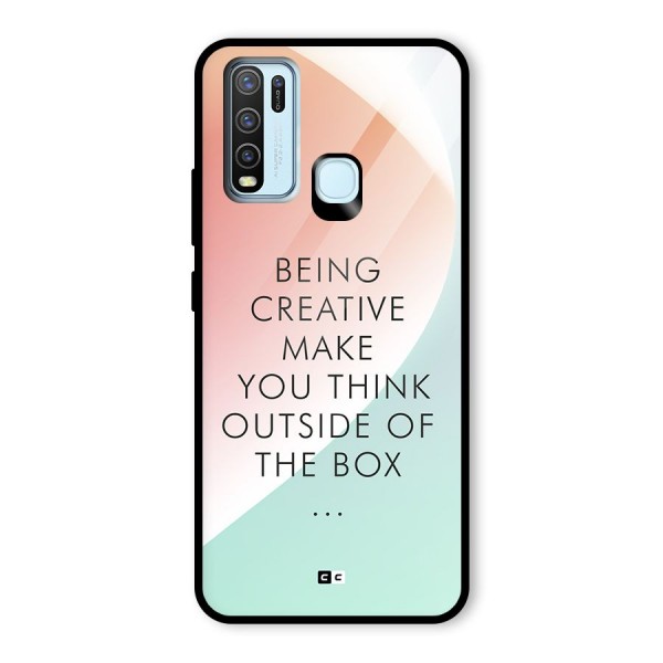 Being Creative Glass Back Case for Vivo Y50