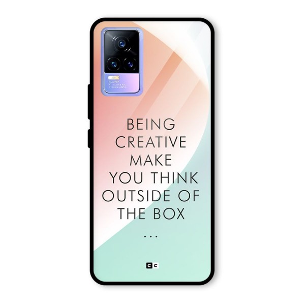 Being Creative Glass Back Case for Vivo Y73