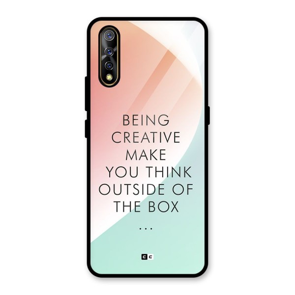 Being Creative Glass Back Case for Vivo Z1x