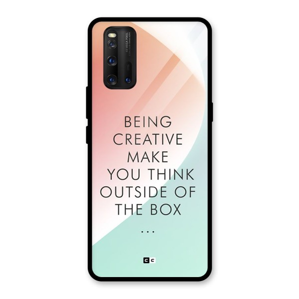 Being Creative Glass Back Case for Vivo iQOO 3