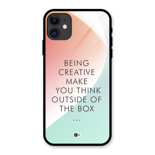 Being Creative Glass Back Case for iPhone 11