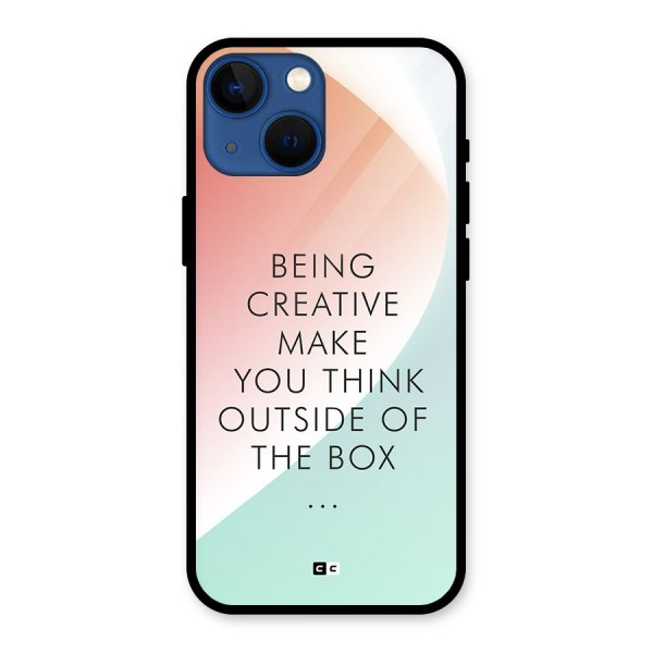 Being Creative Glass Back Case for iPhone 13 Mini