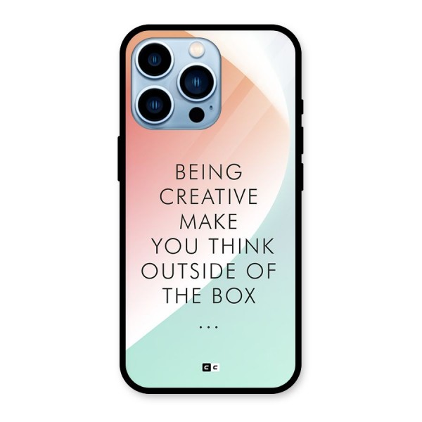 Being Creative Glass Back Case for iPhone 13 Pro