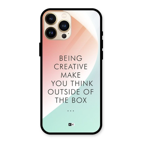 Being Creative Glass Back Case for iPhone 13 Pro Max