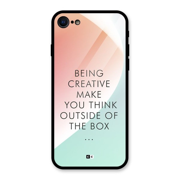 Being Creative Glass Back Case for iPhone 8