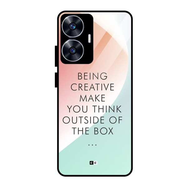 Being Creative Glass Back Case for realme C55