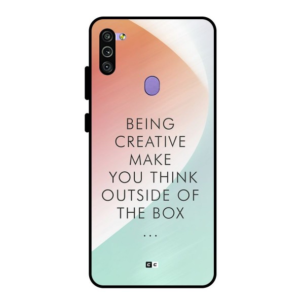 Being Creative Metal Back Case for Galaxy M11